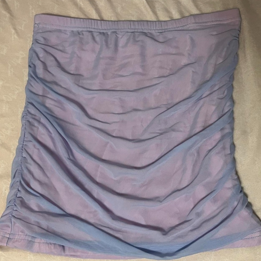 purple ruffle skirt